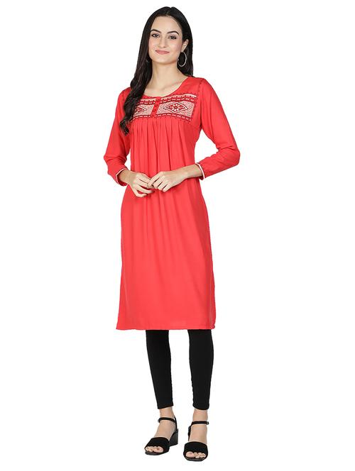 women's a-line kurta - 17265290 - Standard Image - 0