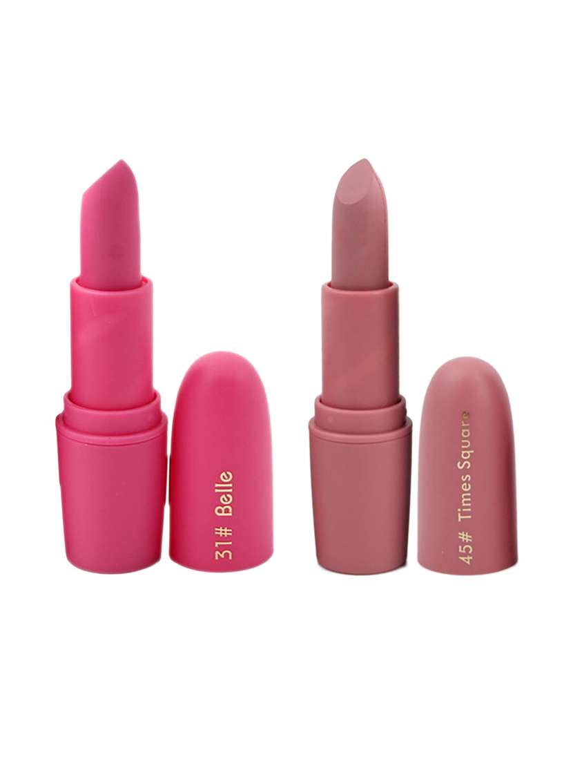 miss rose moisturizing  waterproof long lasting bullet lipstick smudge proof  pack of 2 [31-45]