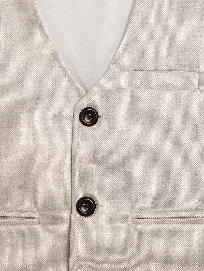beige cotton blend waistcoats - 17267085 - Standard Image - 2