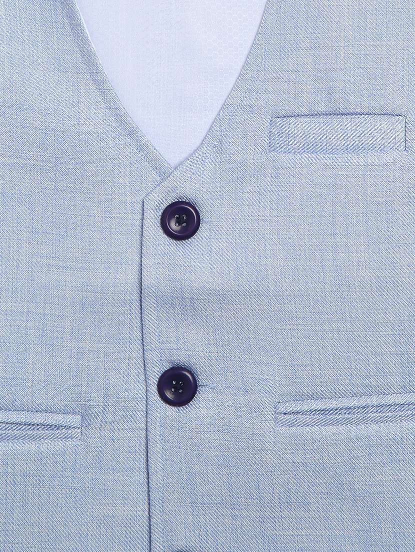 light blue cotton blend waistcoats - 17267086 - Standard Image - 2