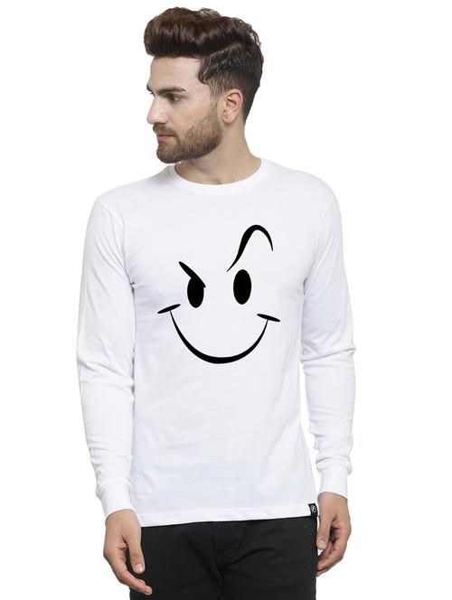 white chest print t-shirt - 17267497 -  Standard Image - 0