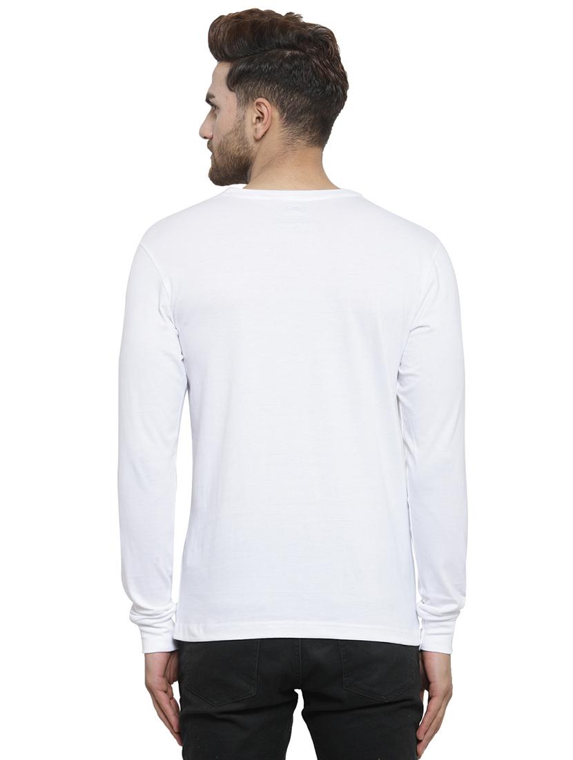 white chest print t-shirt - 17267497 - Standard Image - 2