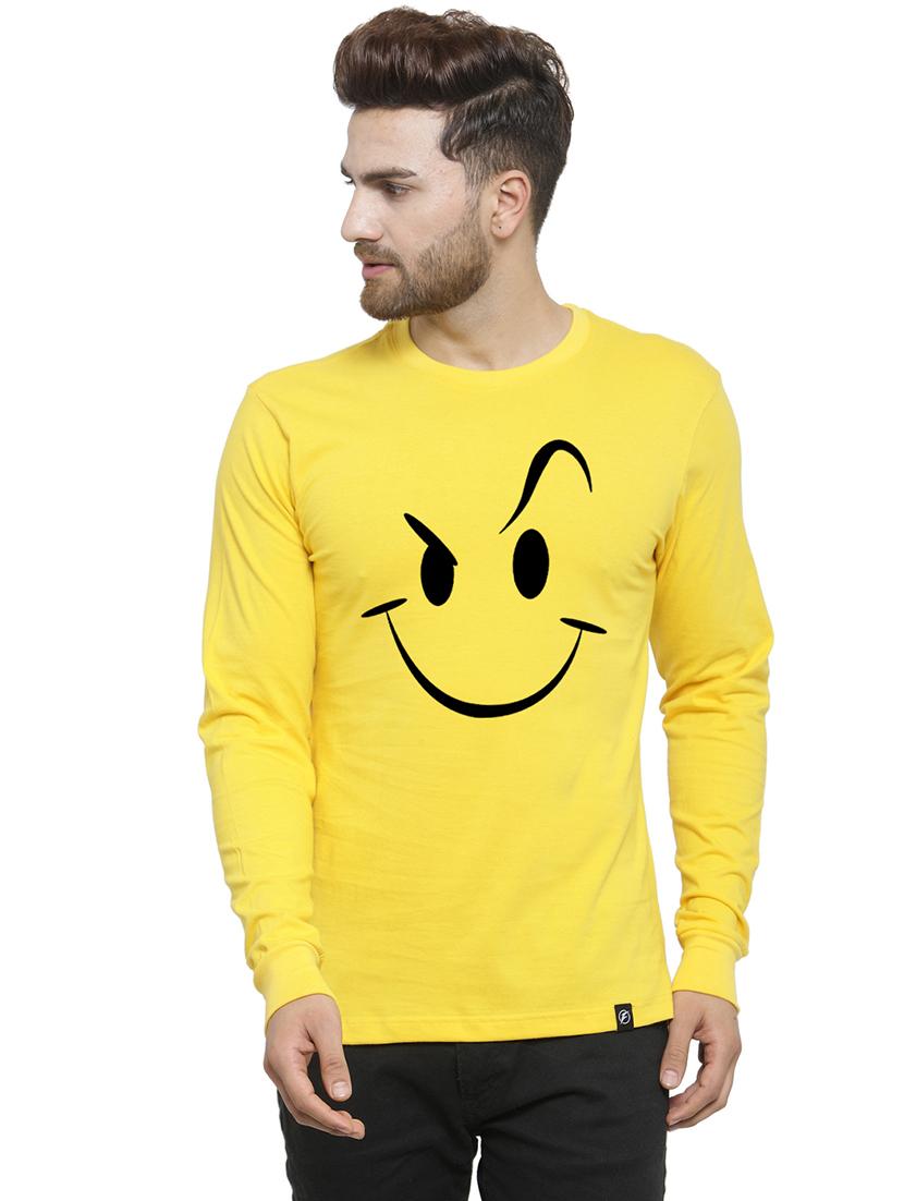 yellow chest print t-shirt - 17267498 - Zoom Image - 0