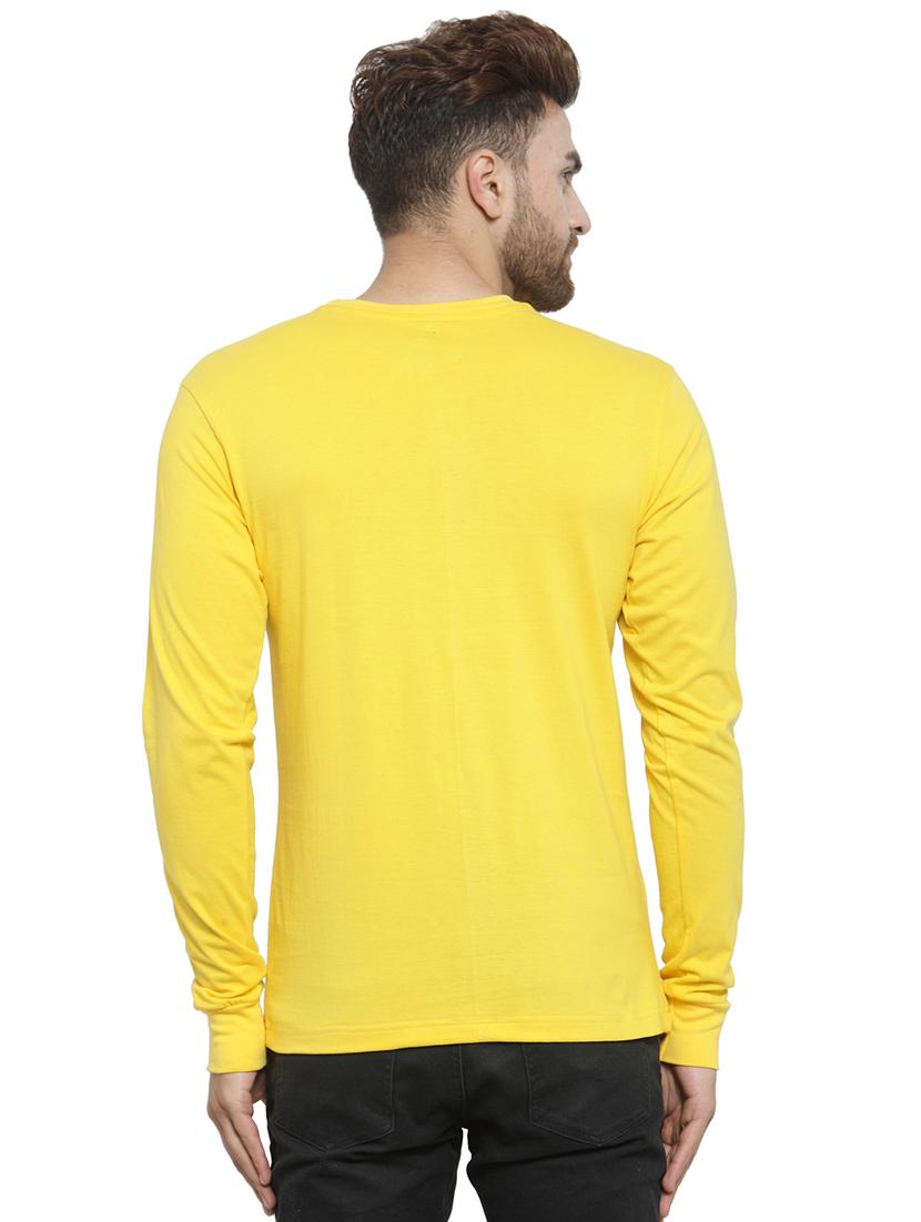 yellow chest print t-shirt - 17267498 - Standard Image - 2