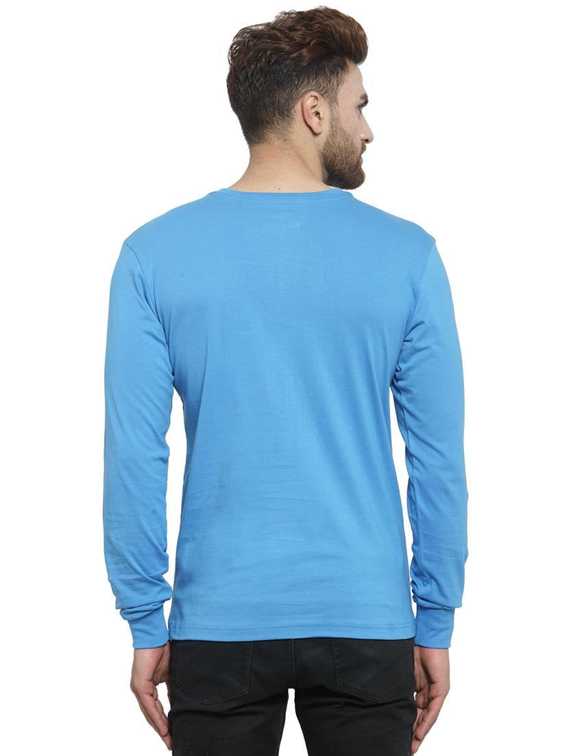 blue chest print t-shirt - 17267511 - Standard Image - 2