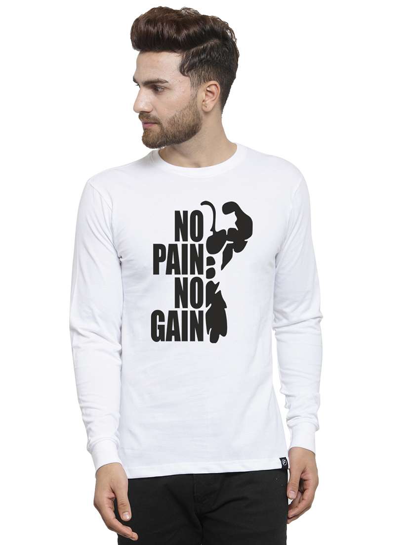 white chest print t-shirt