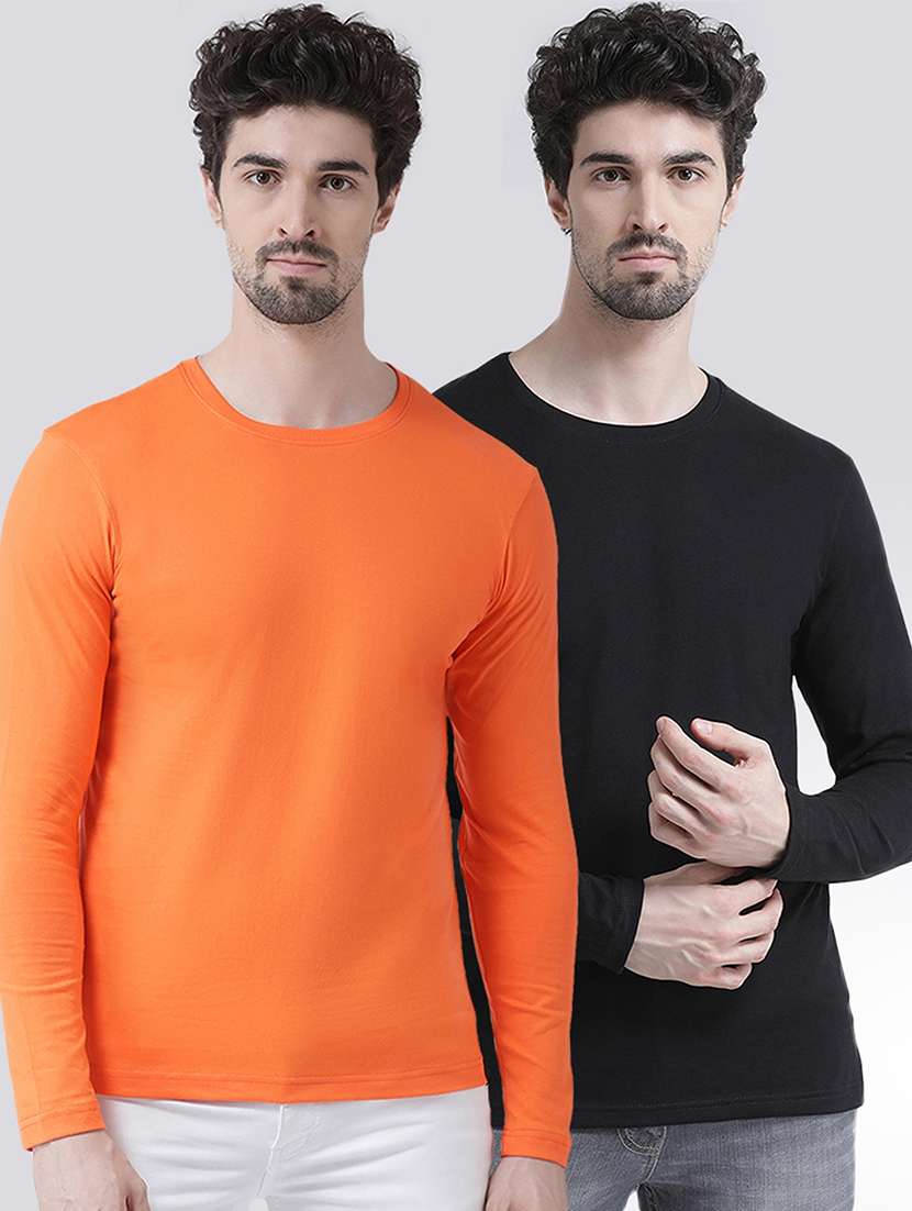 multi colored solid t-shirts combo
