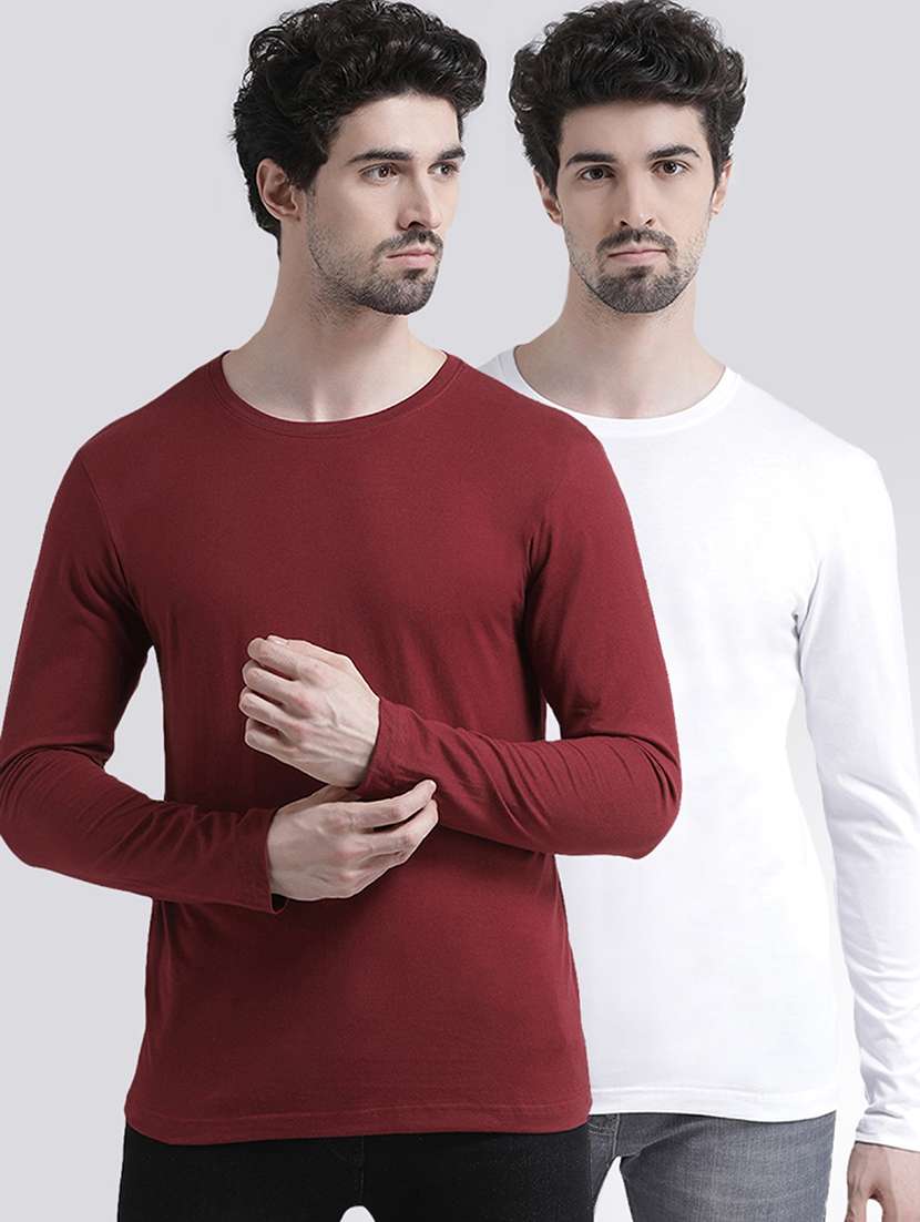 multi colored solid t-shirts combo