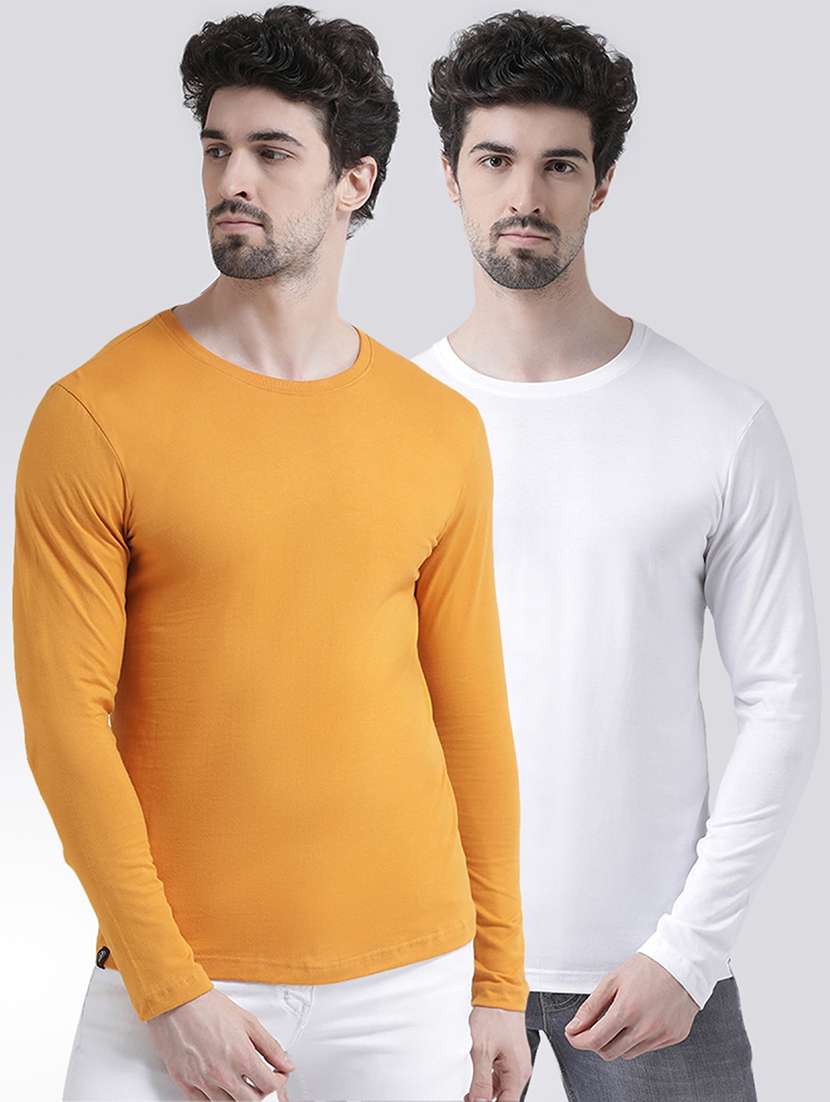 multi colored solid t-shirts combo