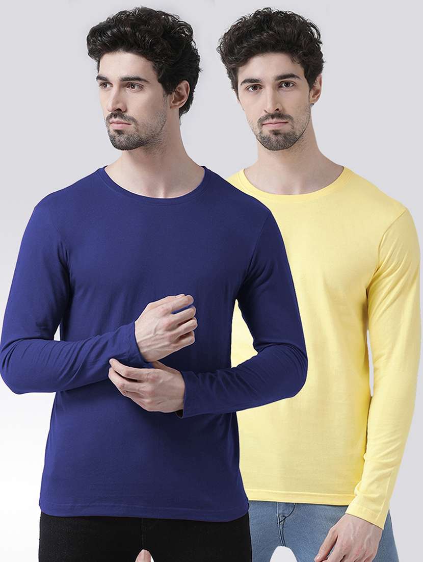 multi colored solid t-shirts combo