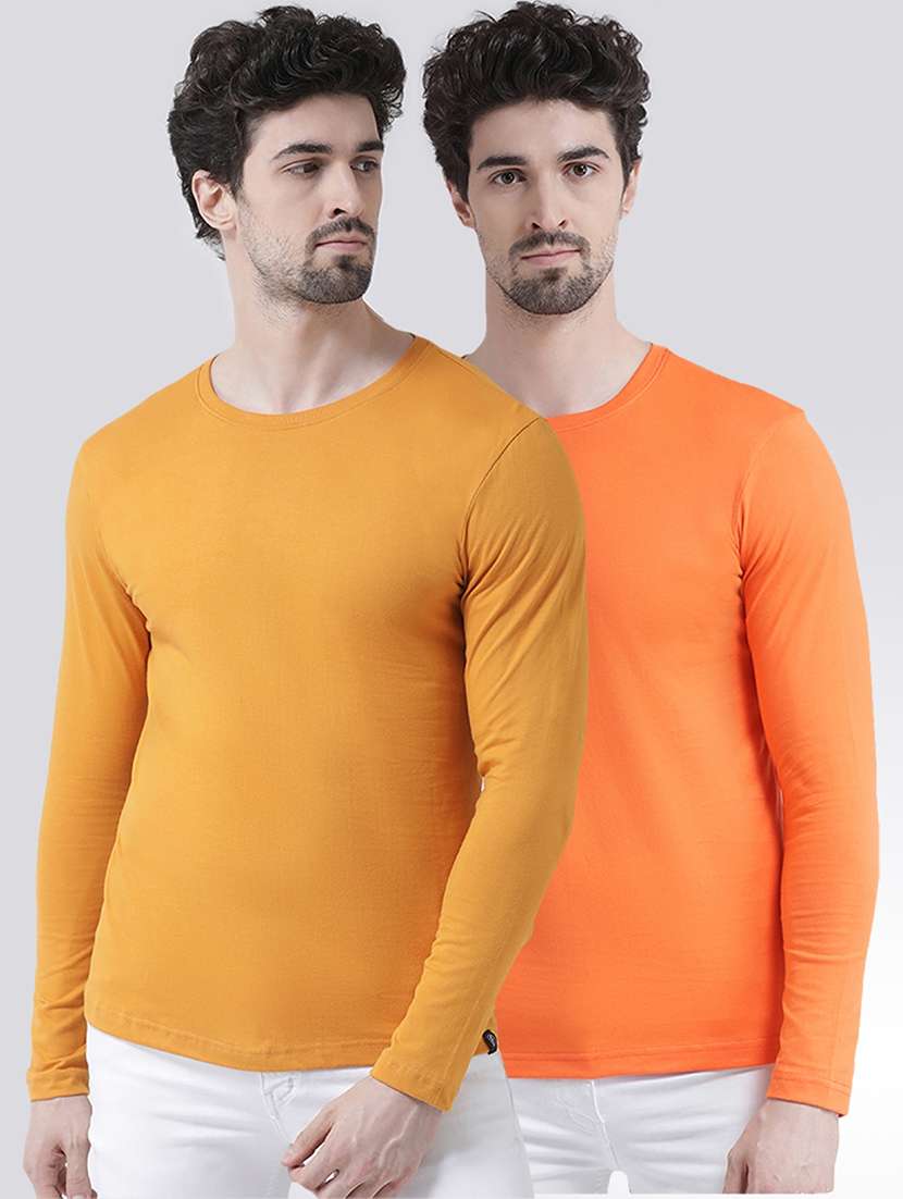 multi colored solid t-shirts combo