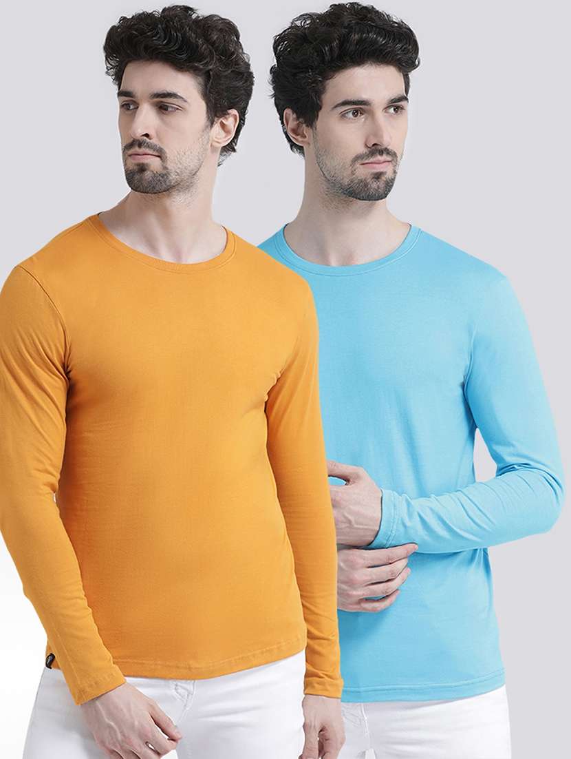 multi colored solid t-shirts combo