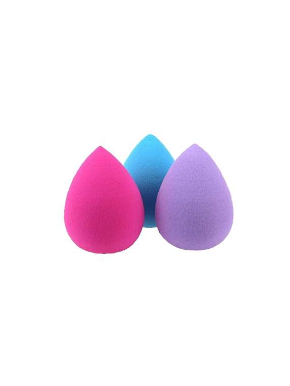 Favon Pack Of 3 Egg Shaped Makeup Sponge Beauty Blender