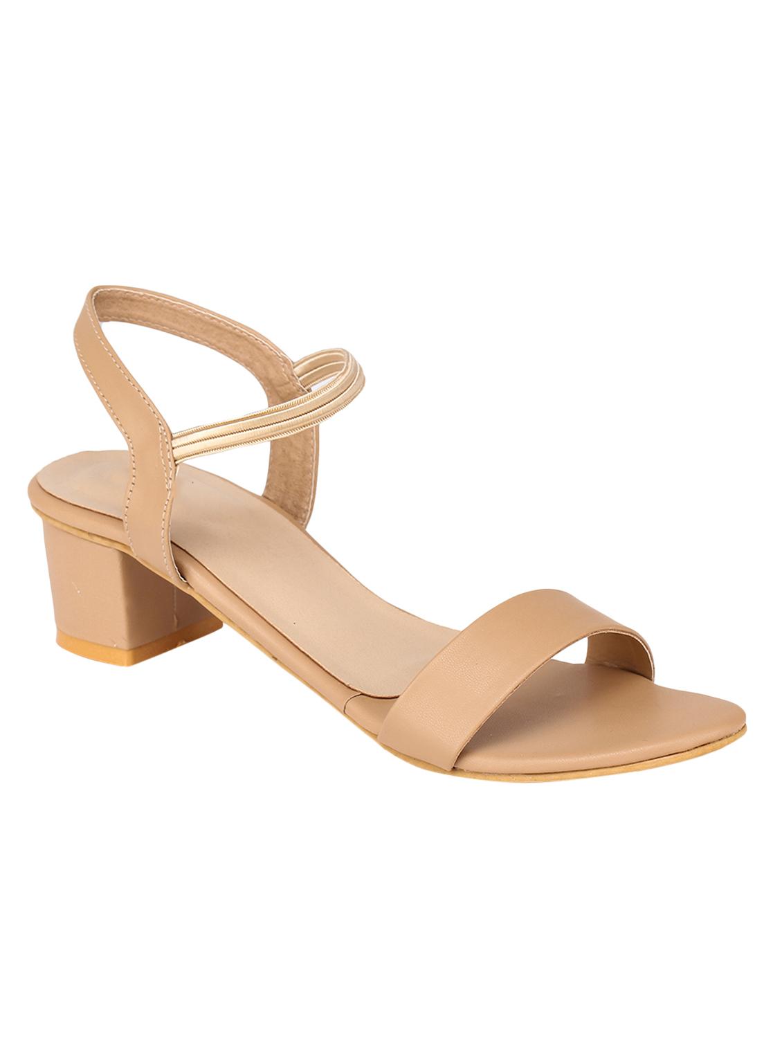 beige back strap block heel - 17274971 - Zoom Image - 0