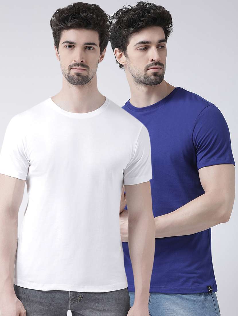 men pack of 2 solid t-shirt