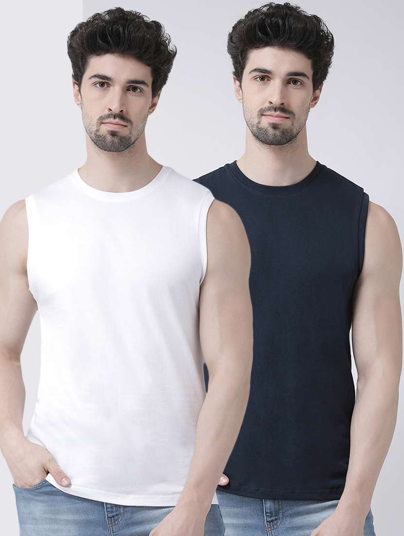 set of 2 solid t-shirt - 17275105 - Zoom Image - 0