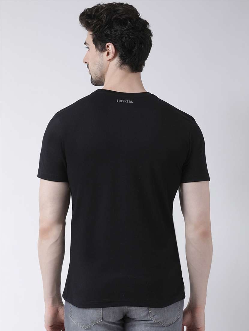 black chest print t-shirt - 17275156 -  Standard Image - 2