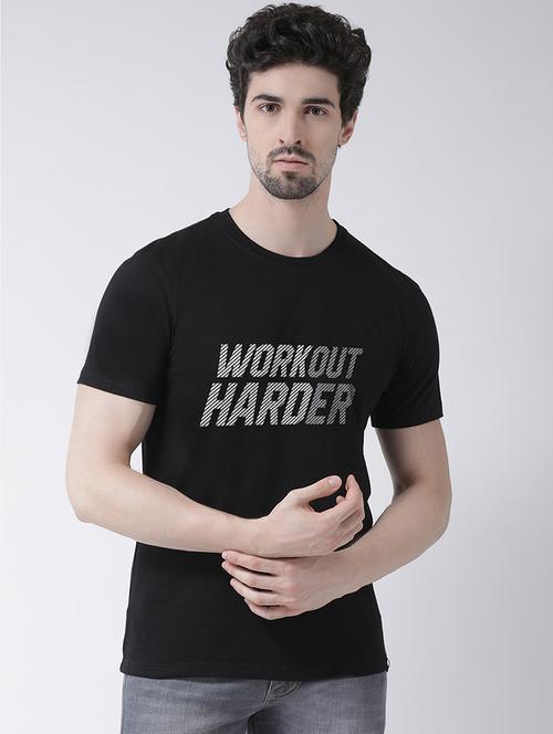 black chest print t-shirt - 17275168 -  Standard Image - 0