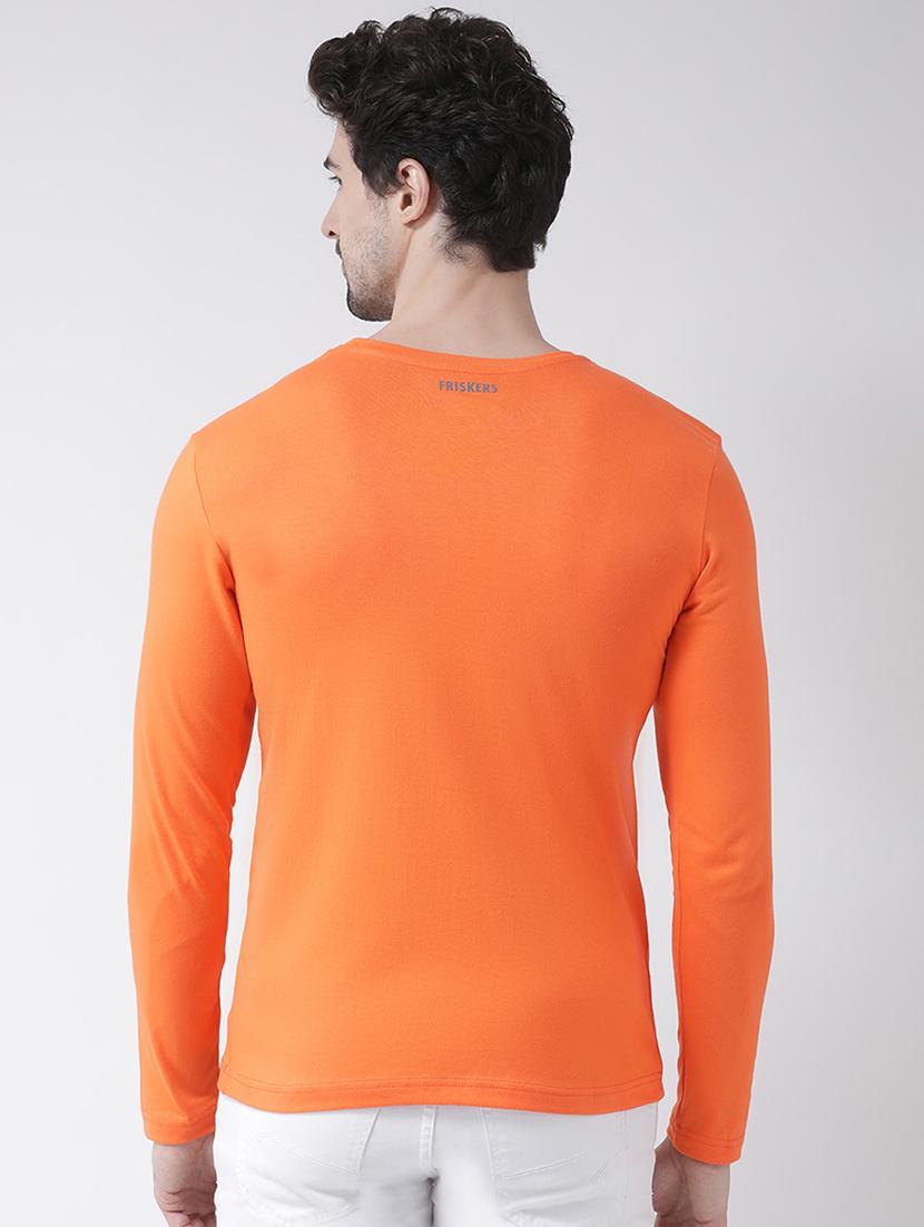 orange front print t-shirt - 17275203 - Standard Image - 2