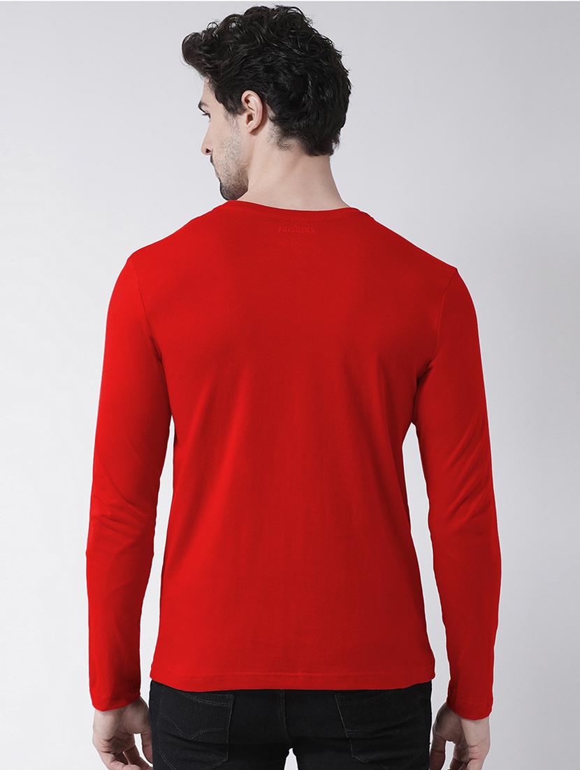 red front print t-shirt - 17275241 - Standard Image - 2