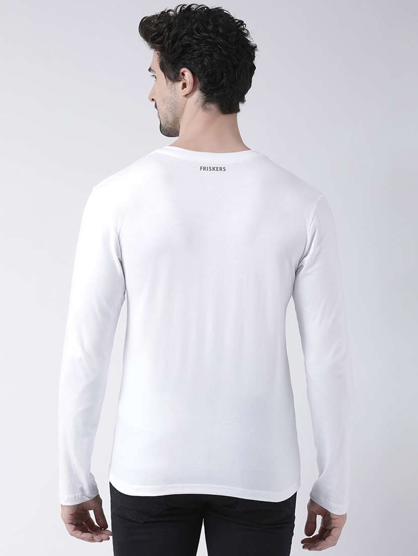 men v-neck front print t-shirt - 17275245 - Standard Image - 2