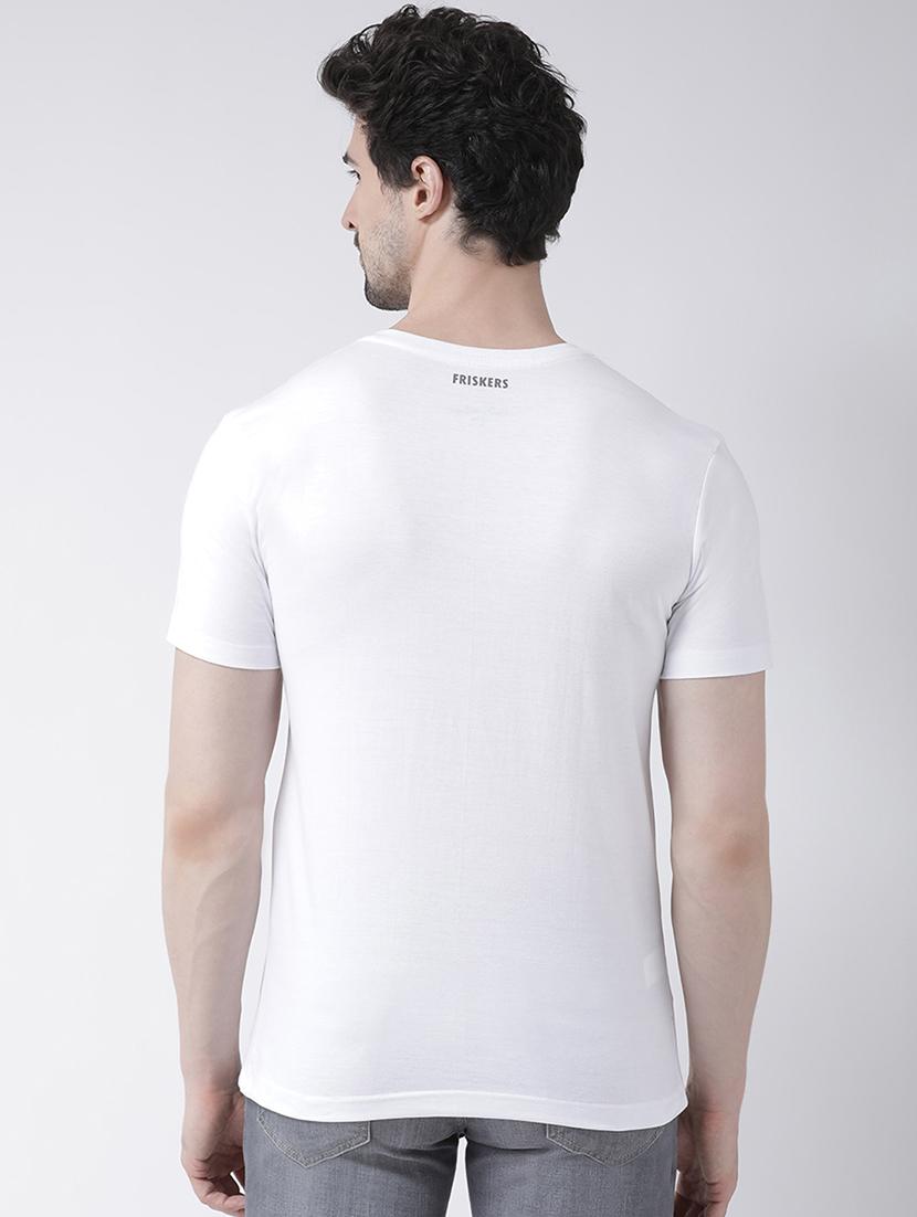 men v-neck front print t-shirt - 17275263 - Standard Image - 2