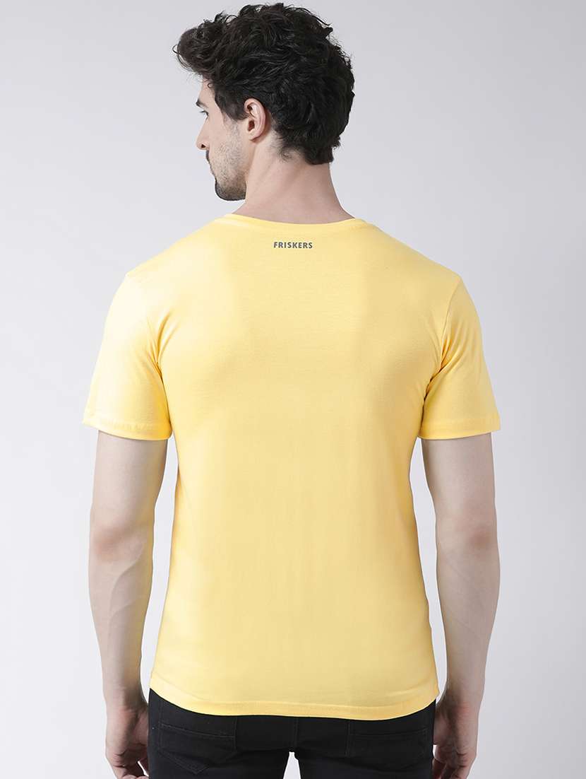 yellow chest print t-shirt - 17275264 -  Standard Image - 2