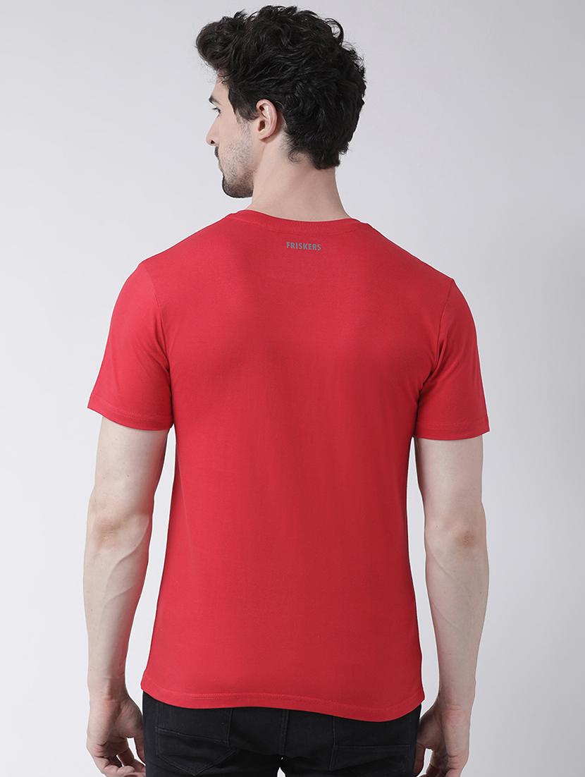 red chest print t-shirt - 17275288 - Standard Image - 2