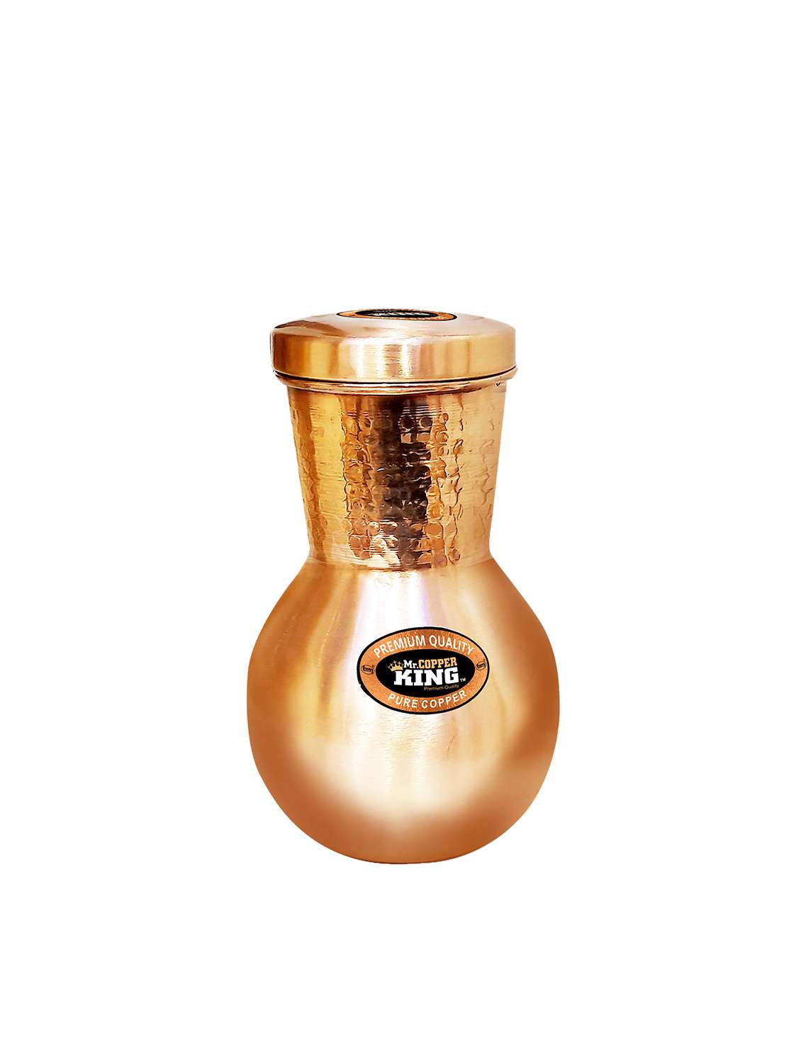 plain hammered  bottle cum jug