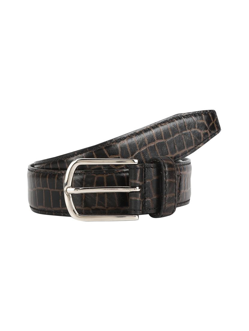 dark brown leather belt - 17277607 -  Zoom Image - 0