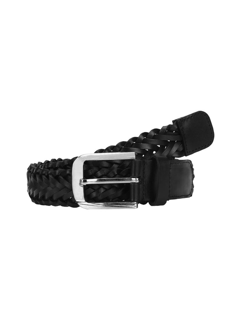 black leather belt
