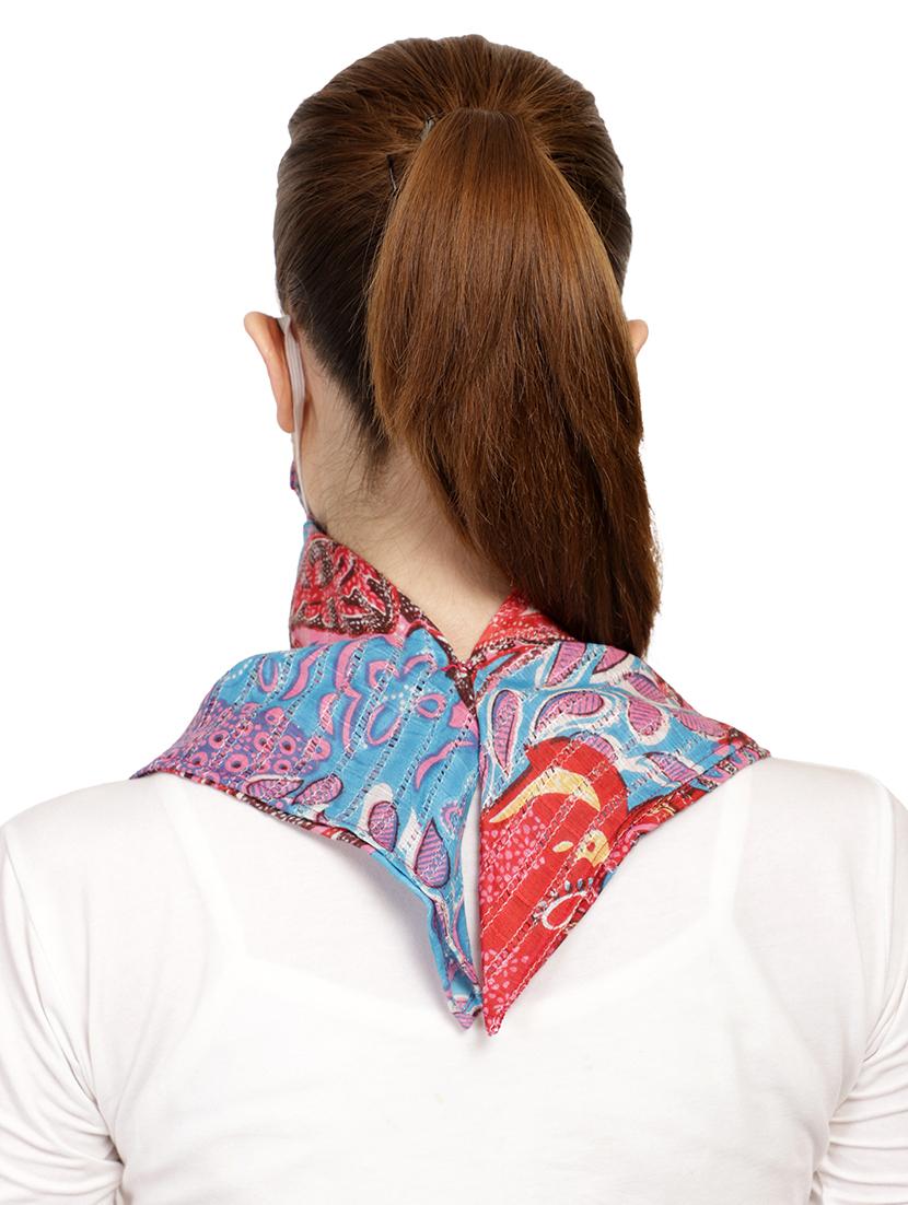 red cotton anti-pollution scarf women mask - 17279827 - Standard Image - 2