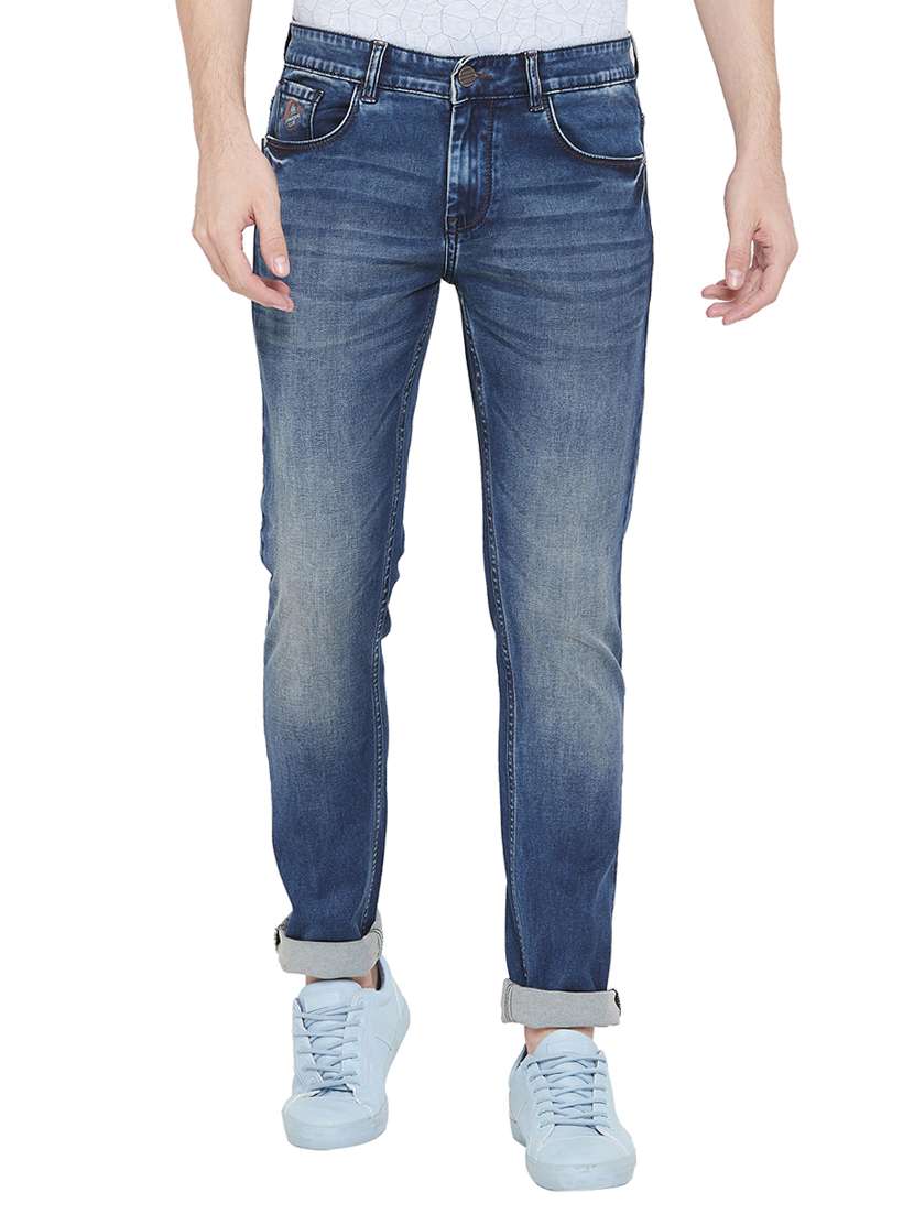 mens slim fit plain jeans