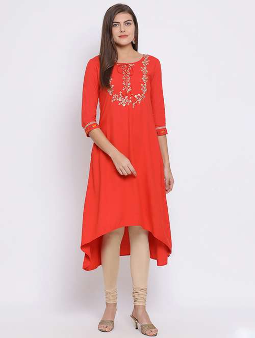 women's asymmetric kurta - 17282134 -  Standard Image - 0