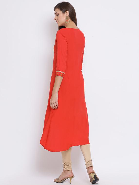women's asymmetric kurta - 17282134 - Standard Image - 2