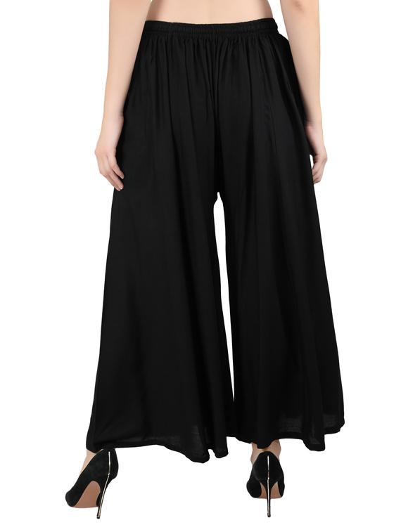 mid rise flared palazzo - 17282629 - Standard Image - 2