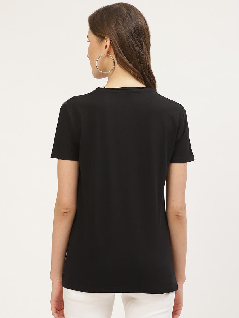 women's plain round neck t-shirt - 17284308 - Standard Image - 2