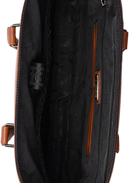 tan leatherette (pu) laptop bag - 17285893 - Standard Image - 2