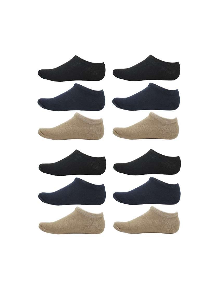 men pack of 6 solid ankle length  sock