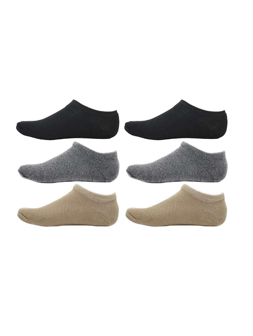 men pack of 3 solid ankle length  sock