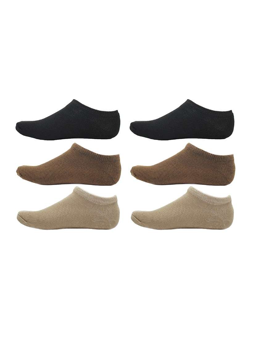 men pack of 3 solid ankle length  sock