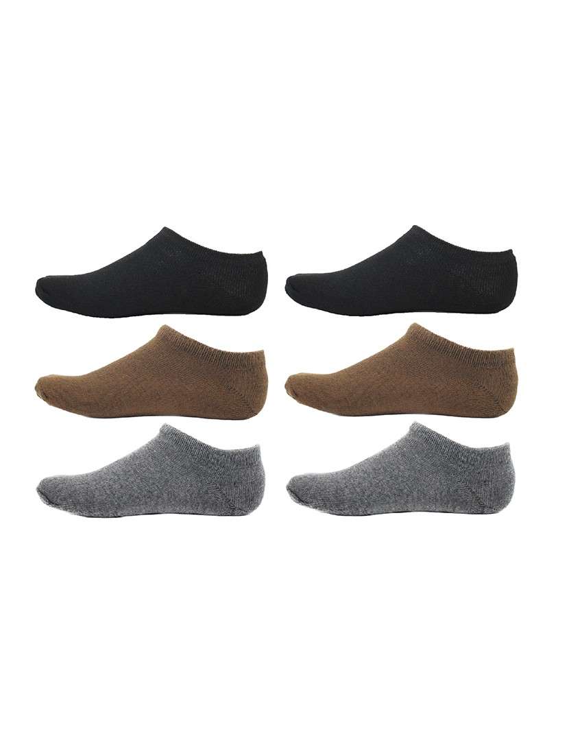 men pack of 3 solid ankle length  sock