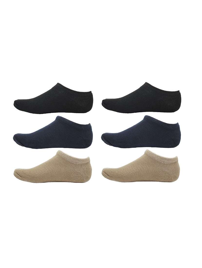men pack of 3 solid ankle length  sock