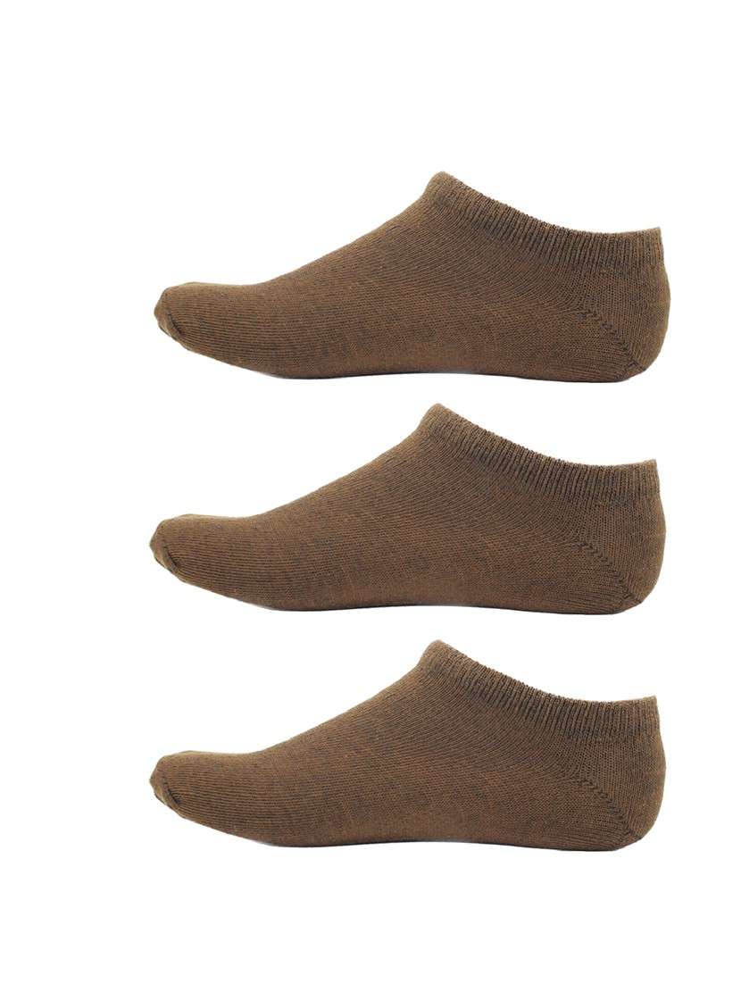 men pack of 3 solid ankle length  sock