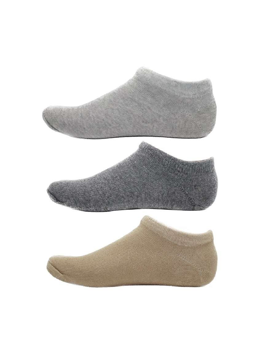 men pack of 3 solid ankle length  sock
