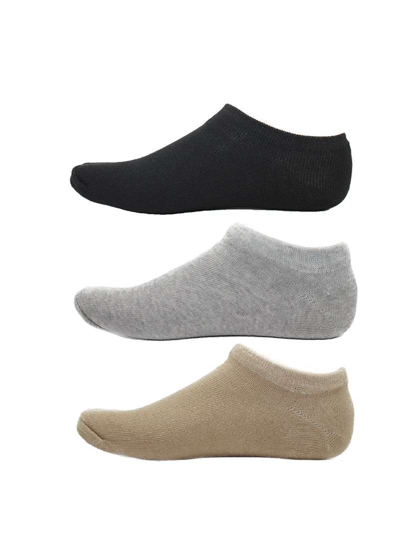 men pack of 3 solid ankle length  sock - 17287621 -  Zoom Image - 0