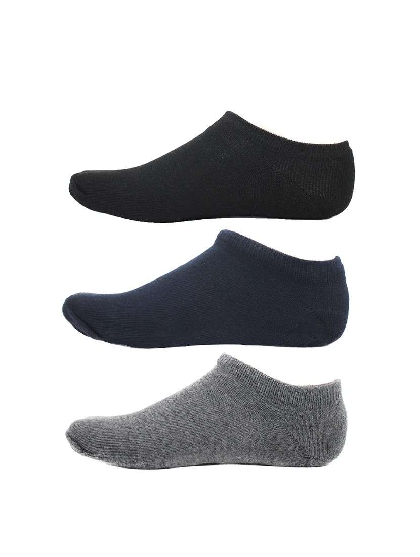 men pack of 3 solid ankle length  sock