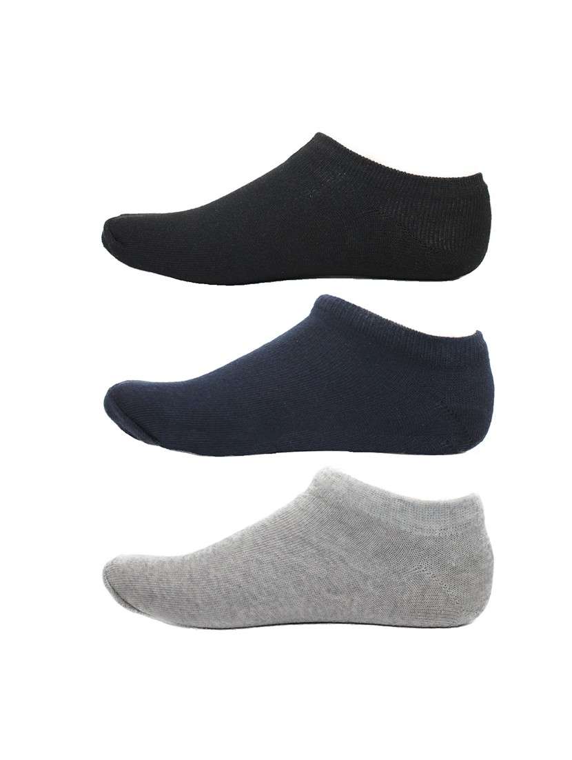 men pack of 3 solid ankle length  sock