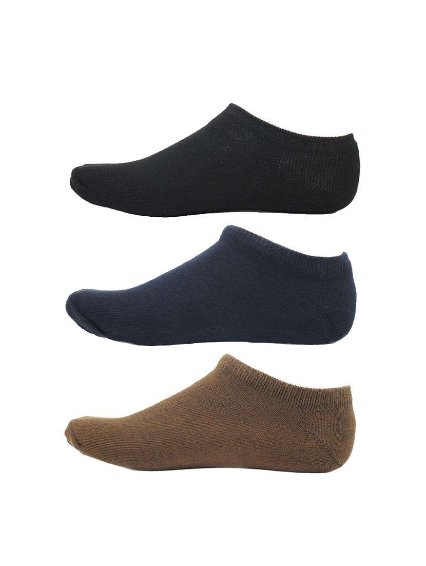 men pack of 3 solid ankle length  sock