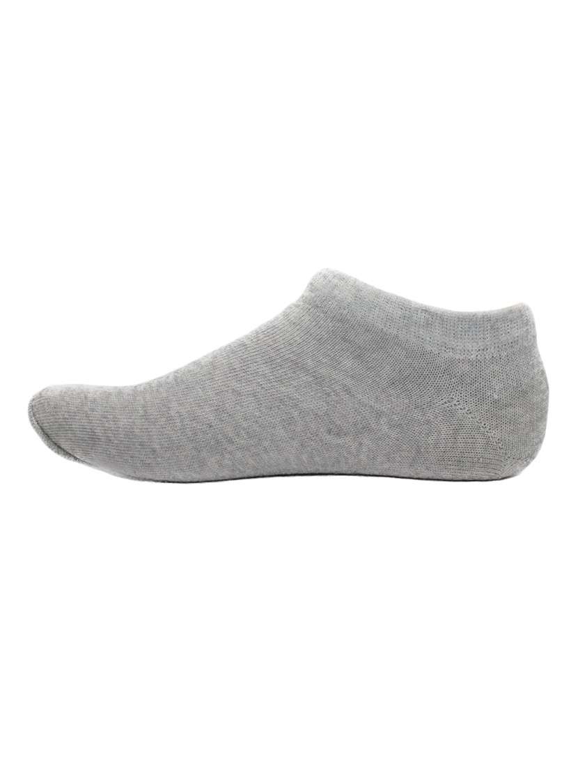 men grey solid ankle length  sock